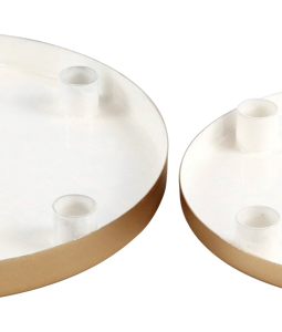 7997 CANDLE HOLDERS PLATE DELUXE S/2